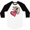 bunny rabbit love 3/4 Sleeve Shirt