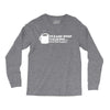 please stop talking it's too early coffee Long Sleeve Shirts