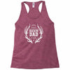 best buckin dad ever Racerback Tank