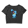 blue crocodile! Crop Top