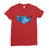 4th of July Ladies Fitted T-Shirt