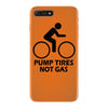 pump tires not gas earth friendly green living cool nerd geek shirt t iPhone 7 Plus Case