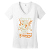scary krampus Women's V-Neck T-Shirt
