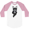 bull dog american falg 3/4 Sleeve Shirt