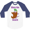 obey the beard 3/4 Sleeve Shirt