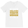 melanin african american woman V-Neck Tee