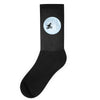 Biker Dinosaur - Dinosaur Riding A Bike To The Moon Socks