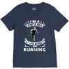 simple man running V-Neck Tee