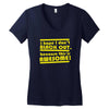 i hope i dont black out because this is awesome Women's V-Neck T-Shirt