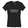 wexhausting adult best trending Women's V-Neck T-Shirt