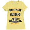 Super Cool Husband Of A Freaking Awesome Wife Ladies Fitted T-Shirt