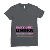 Baby Girl Under Construction Ladies Fitted T-Shirt