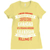 Super Cool Grandad Of A Freaking Awesome Grandson Ladies Fitted T-Shirt