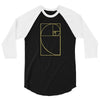 golden spiral 3/4 Sleeve Shirt
