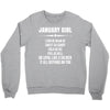 Super January Girl Crewneck Sweatshirt