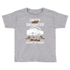 daddy and daughter  always heart to heart Toddler T-shirt