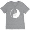 dripping ying yang V-Neck Tee