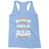 Super Cool Mother In Law Of A Freaking Awesome Son In Law Racerback Tank