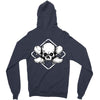 skate until the end black Zipper Hoodie