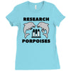 research porpoises Ladies Fitted T-Shirt