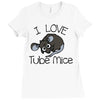 love tube mice Ladies Fitted T-Shirt