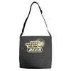 save water drink beer Adjustable Strap Totes