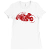 akira inspired bike motorbike Ladies Fitted T-Shirt
