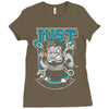 mad man Ladies Fitted T-Shirt