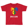 Love is Love Heart Toddler T-shirt