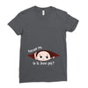 June Peeking Out Baby Boy Ladies Fitted T-Shirt