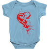 heartless splatter Baby Bodysuit
