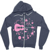 pop heart Zipper Hoodie
