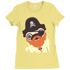 pug in a crew Ladies Fitted T-Shirt