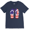 paire de tongues am&eacute;ricaine V-Neck Tee
