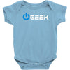 geek' (power on button) Baby Onesie