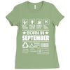 Born In September Ladies Fitted T-Shirt