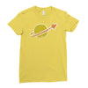 vintage space Ladies Fitted T-Shirt