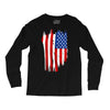 sa distress flag cool american Long Sleeve Shirts