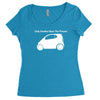only smarties have the answer'   funny Women's Triblend Scoop T-shirt