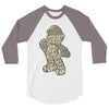 mario text 3/4 Sleeve Shirt