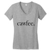 cawfee Women's V-Neck T-Shirt