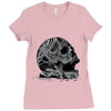 celtic skull Ladies Fitted T-Shirt