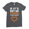 if it's not on strava it didn't happen Ladies Fitted T-Shirt
