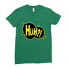 huh bang pow boom splat carto Ladies Fitted T-Shirt