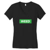 Weed Hypebeast Women's V-Neck T-Shirt