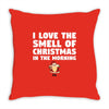smell of christmas in the morning Throw Pillow