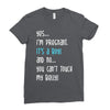 Yes...I'm Pregnant.It's a Boy! And No...You Can't Touch My Belly! Ladies Fitted T-Shirt
