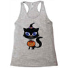 witch cat Racerback Tank