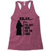 i'm just here for the cake Racerback Tank