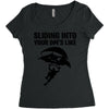 sliding into your dm's like Women's Triblend Scoop T-shirt